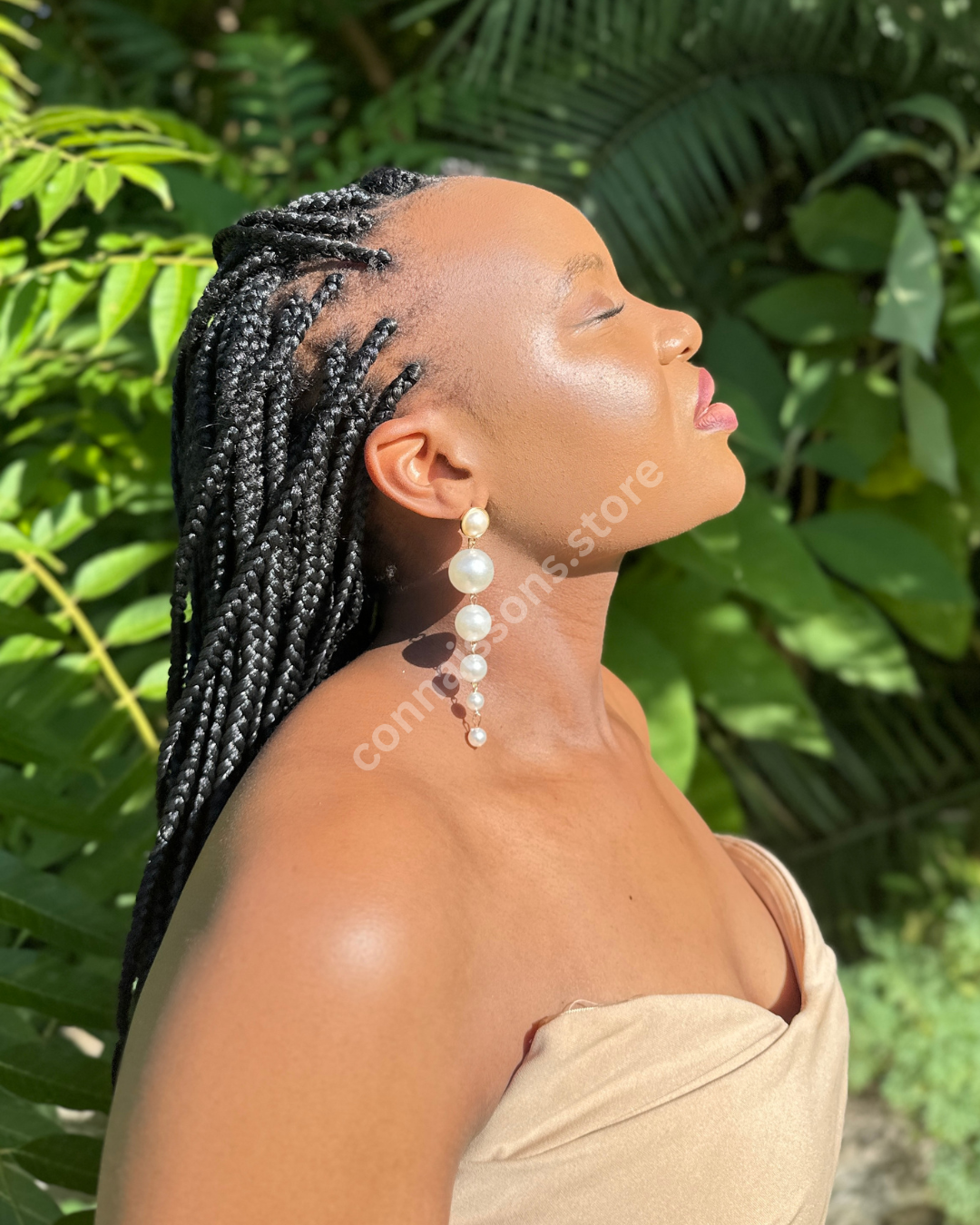 Cascading Pearl Drop Earrings