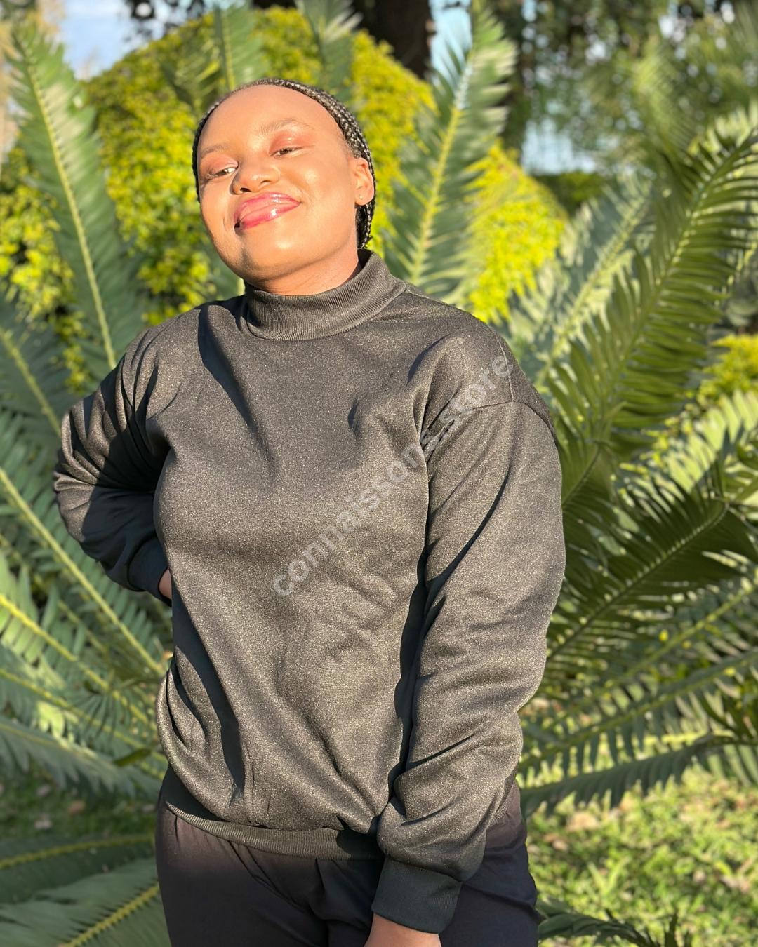 Crew Neck Sweater - Black